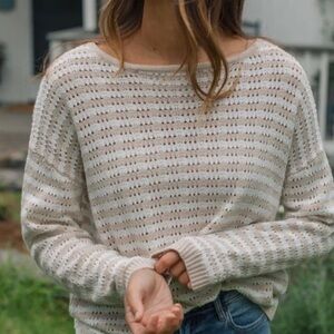 Women's Cream Knit Sweater
